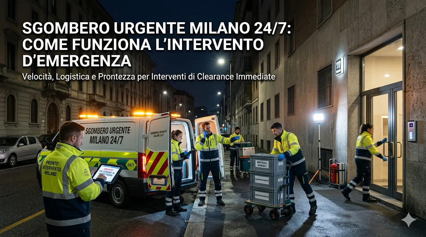 Sgombero urgente Milano 247 come funziona l'intervento d'emergenza