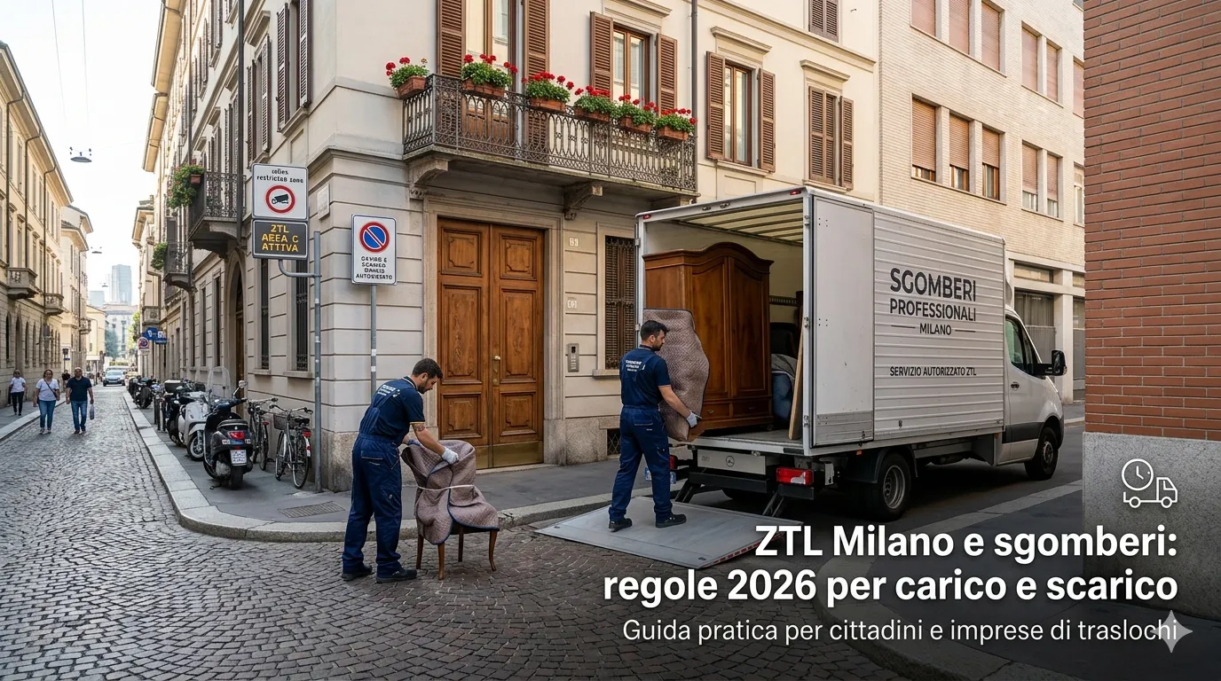 ZTL Milano e sgomberi regole 2026 per carico e scarico