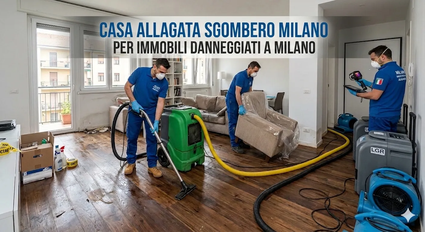 casa allagata sgombero milano